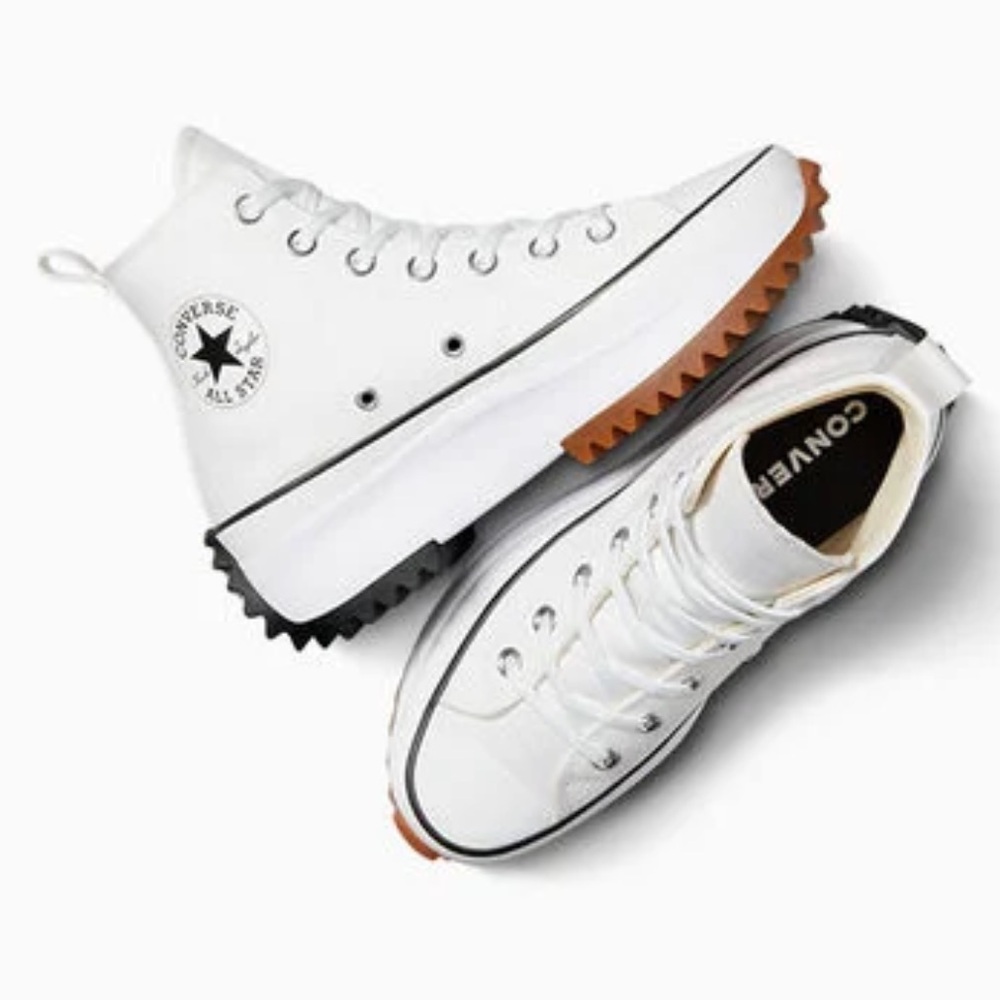 Converse All Star White Run Star Hike Canvas Platform